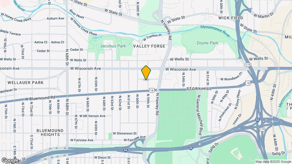 537 N 59th St, Unit Upper Map and Location Details