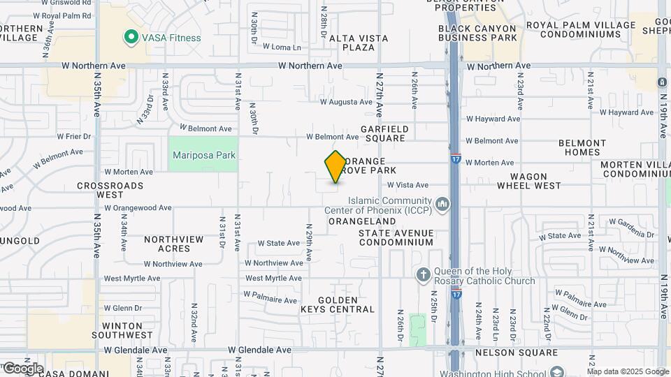 2802 W Vista Ave Map and Location Details