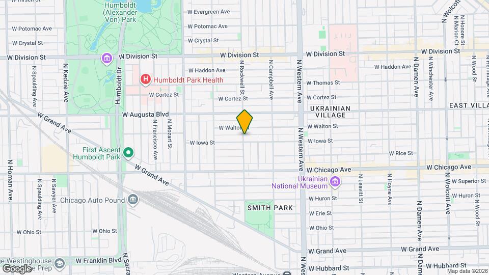 2558 W Iowa St, Unit 2R Map and Location Details