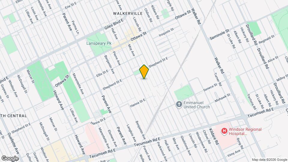 1539 Moy Ave Map and Location Details