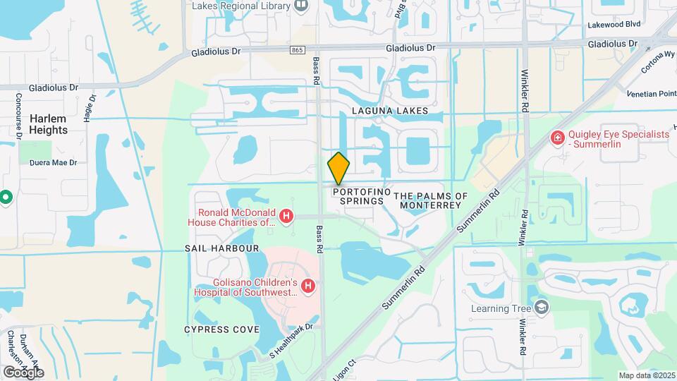 15851 Portofino Springs Blvd Map and Location Details
