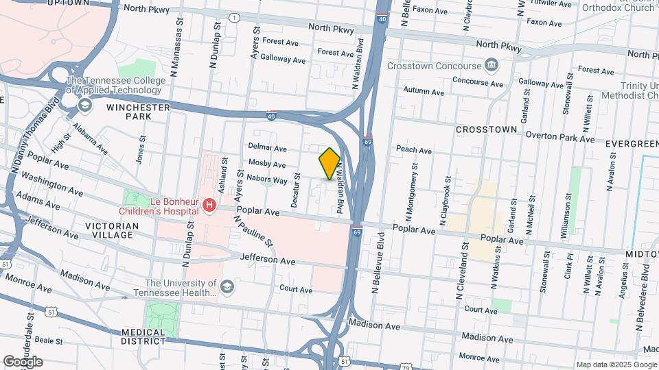 1077 Merriwether Ave Mapa y Detalles de la Ubicación