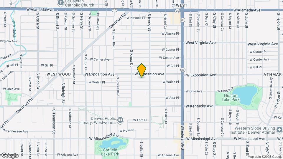 3391-3393 W Walsh Pl Map and Location Details