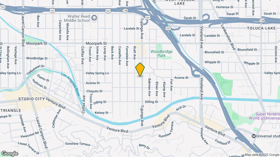 4239 Tujunga Ave Map and Location Details