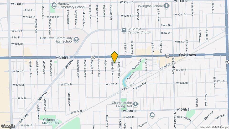 9525 Parkside Ave Map and Location Details