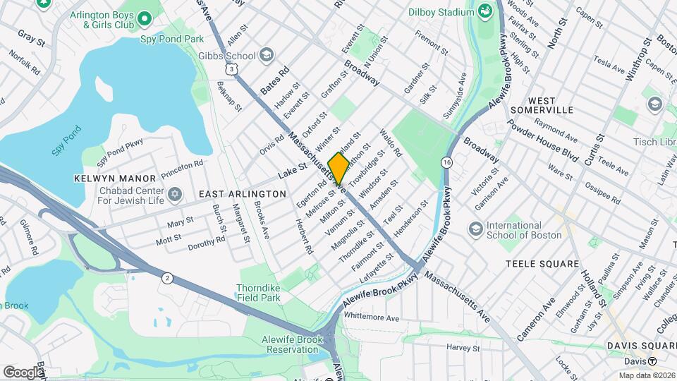 150 Massachusetts Ave, Unit 3 Map and Location Details