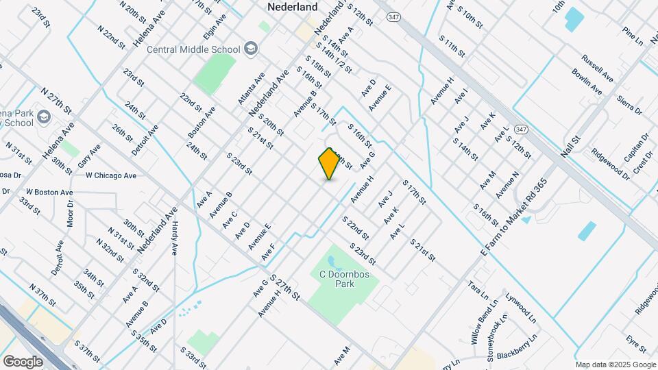 2017 Ave F Map and Location Details
