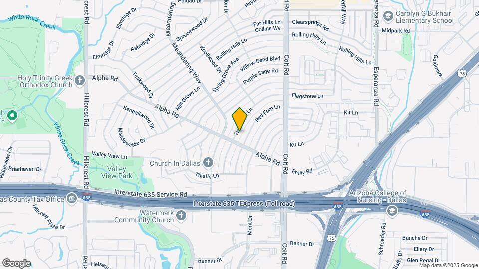 13316 Flagstone Ln Map and Location Details