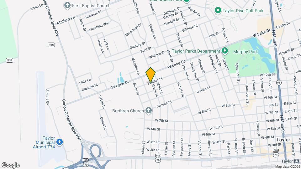 1319 Grace St Mapa y Detalles de la Ubicación