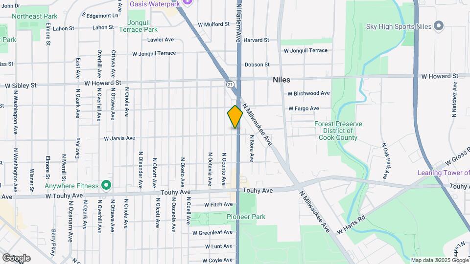7400 N Harlem Ave Map and Location Details