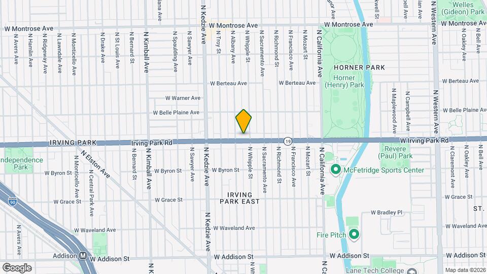 3044 W Irving Park Rd Map and Location Details