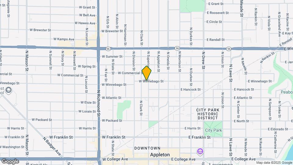 819 N Superior St Map and Location Details