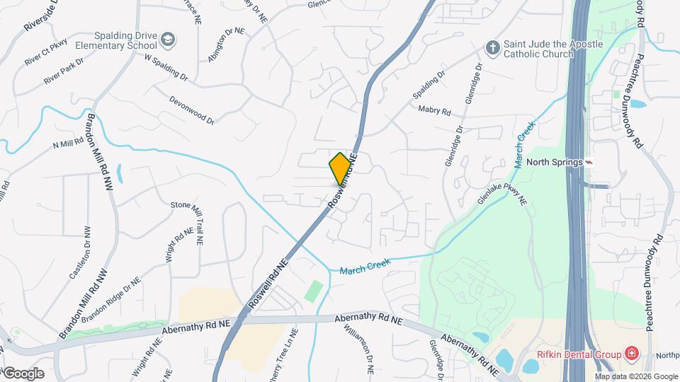 The Lodge at Sandy Springs Map and Location Details