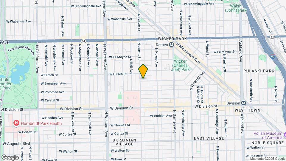 2151 W Evergreen Ave Map and Location Details