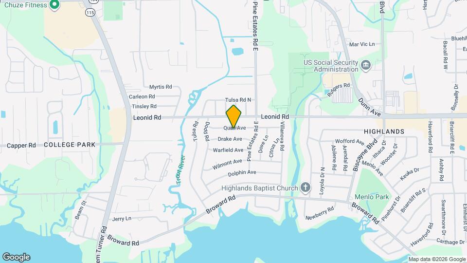 2462 Quail Ave Map and Location Details