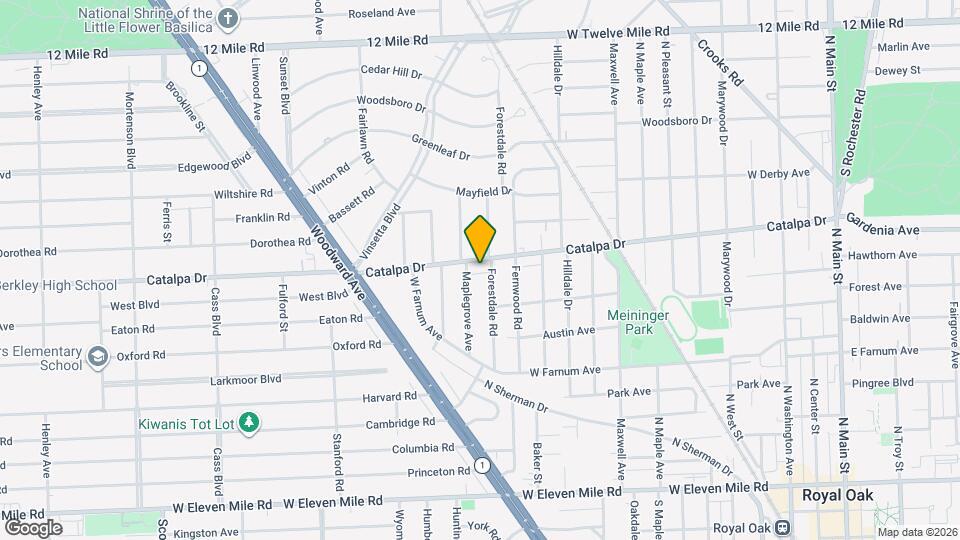 1409 Catalpa Dr, Unit 2 Map and Location Details