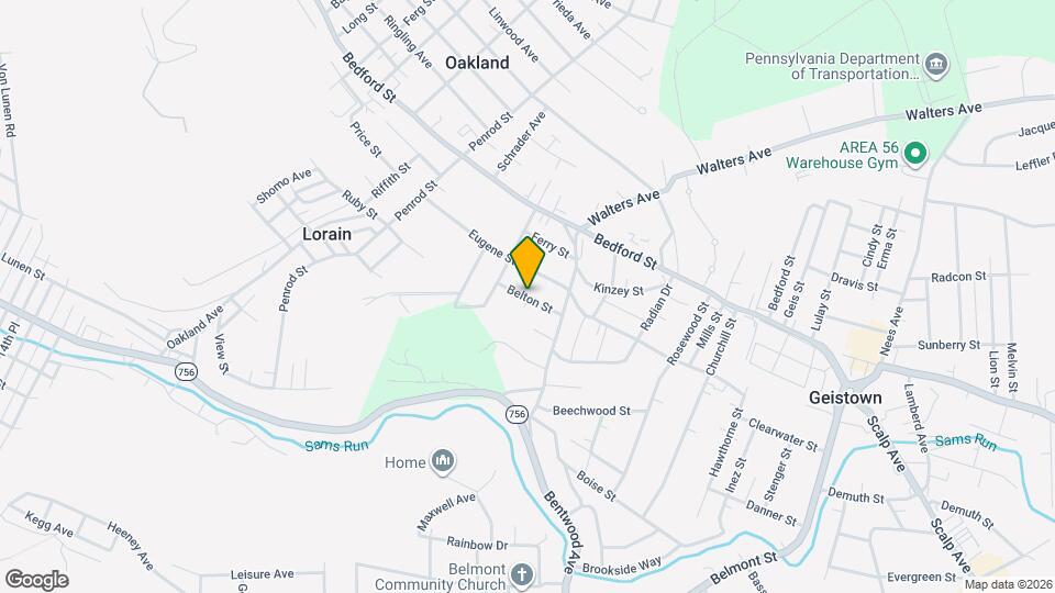 2044 Belton St, Unit 2 Map and Location Details