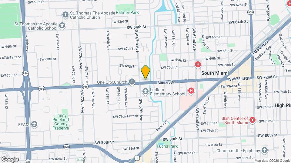 6661 SW 72nd St Map and Location Details
