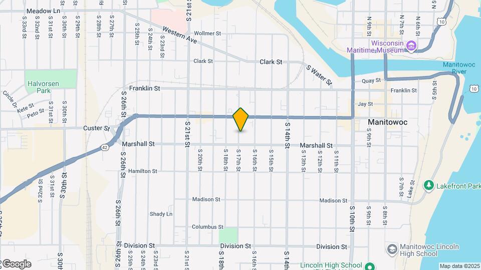 1025 S 17th St Map and Location Details