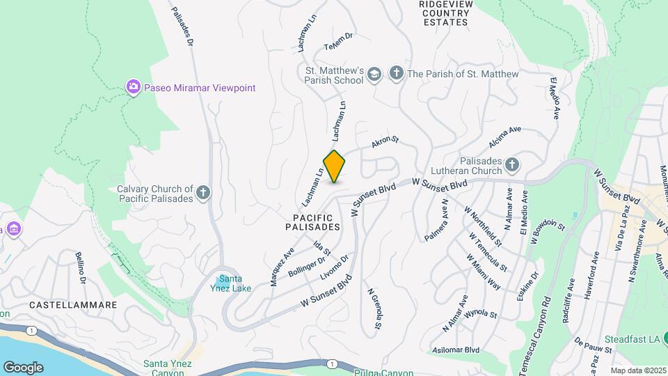 16655 Marquez Terrace Mapa y Detalles de la Ubicación