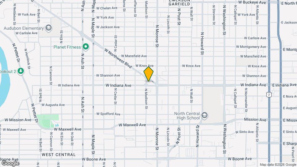 1028-1038 W Indiana Ave Mapa y Detalles de la Ubicación