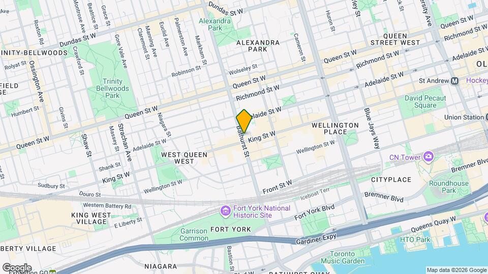 King Bathurst Station Development - North Tow Map and Location Details