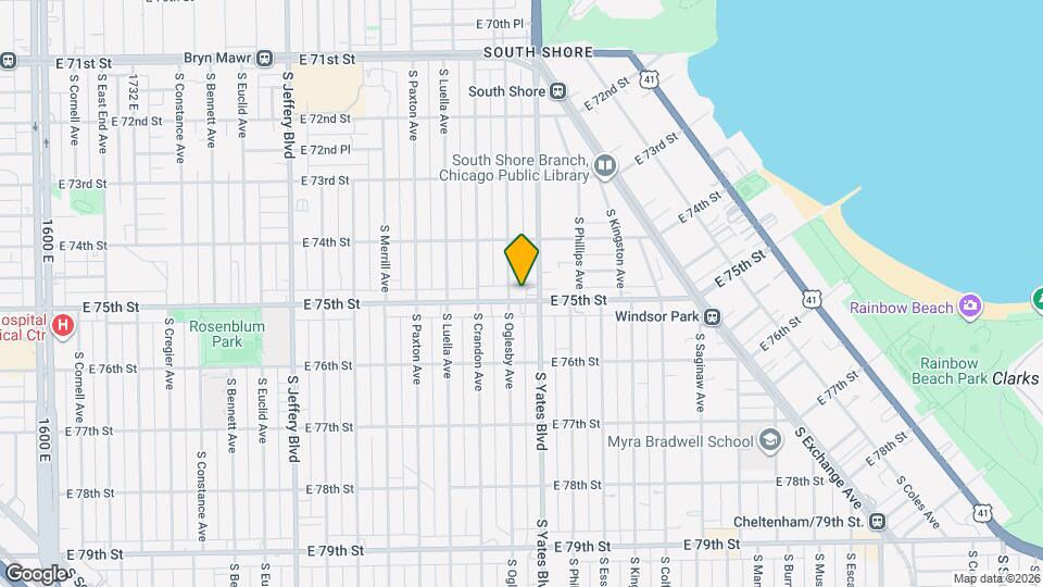 2340-2342 E 75th St Map and Location Details
