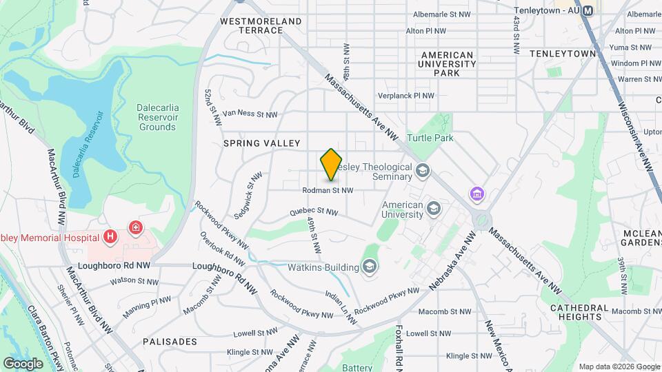 4821 Rodman St NW Map and Location Details