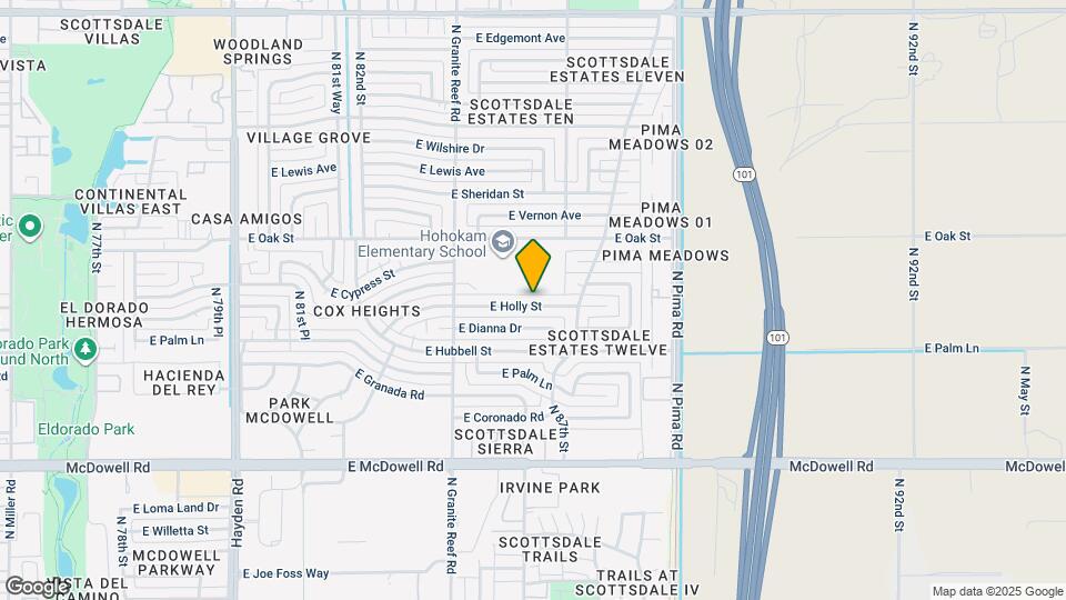 8620 E Holly St Map and Location Details