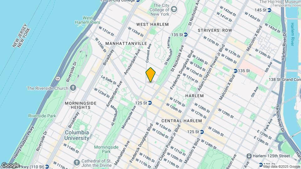 375 W 127th St Map and Location Details