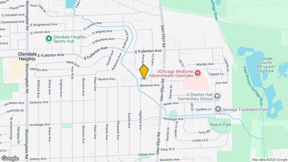 1515 Highland Ave Map and Location Details