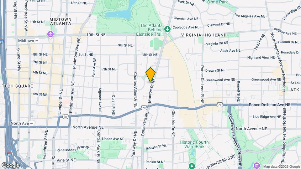 790 Monroe Dr NE Map and Location Details