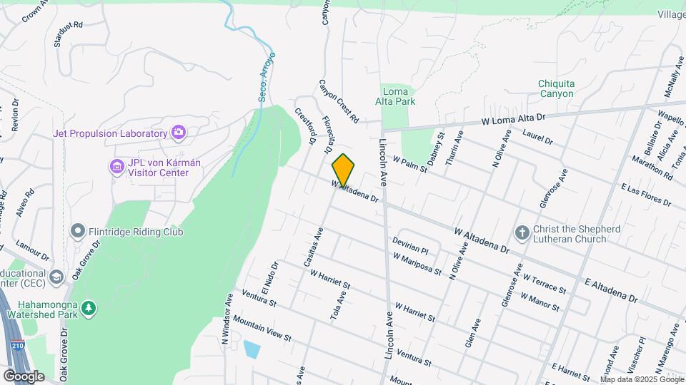 720 W Altadena Dr Mapa y Detalles de la Ubicación