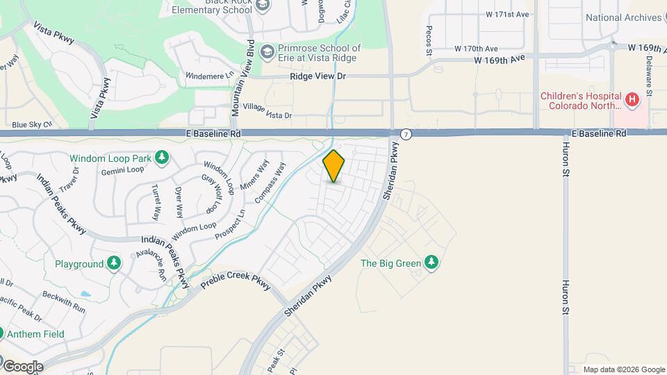 2718 W 167th Pl Map and Location Details