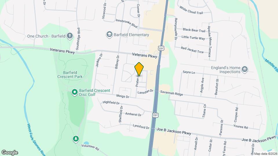 3153 Prater Ct Map and Location Details