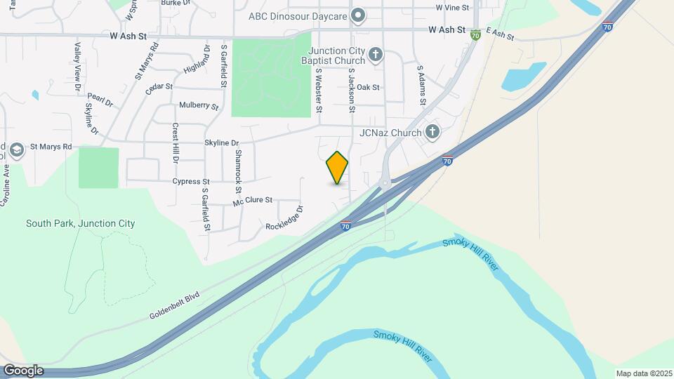 1262 S Jackson St Map and Location Details