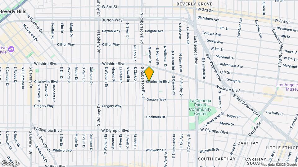 201 S Arnaz Drive Map and Location Details