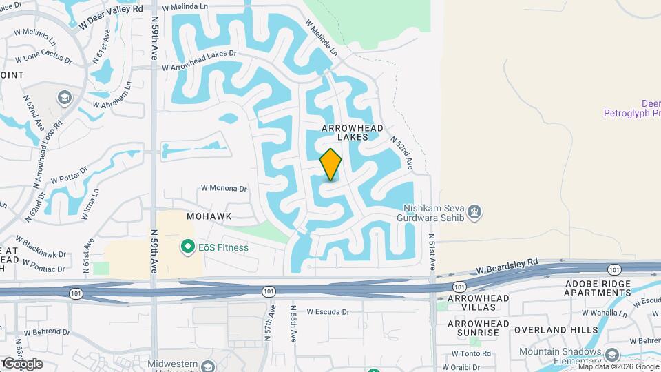 5328 W Mohawk Ln Map and Location Details