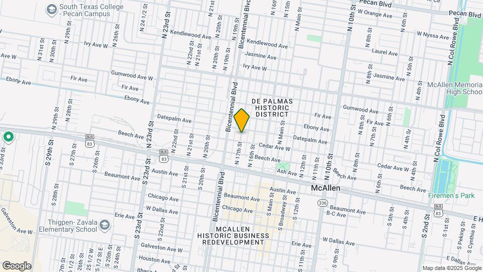 308 N 17th St Map and Location Details