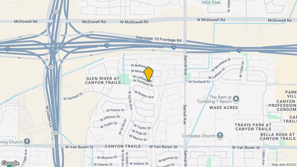 16567 W Latham St Map and Location Details