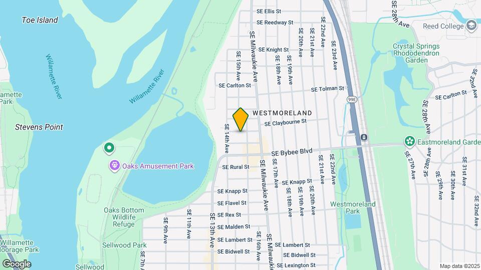 1514 SE Claybourne St Map and Location Details