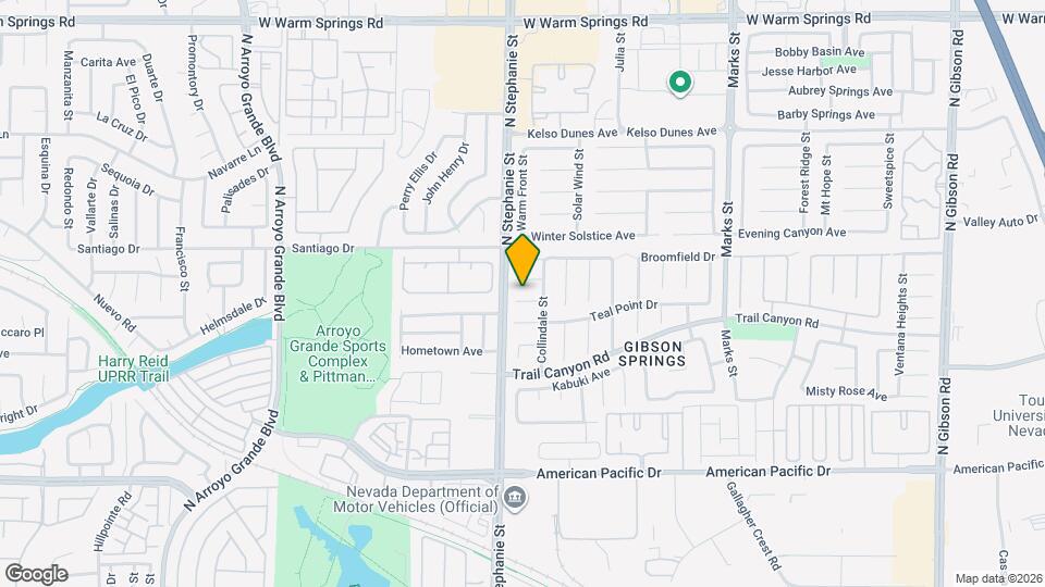 1158 Toro Hills Ct Mapa y Detalles de la Ubicación