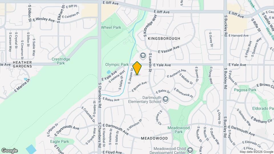 15731 E Amherst Pl Map and Location Details