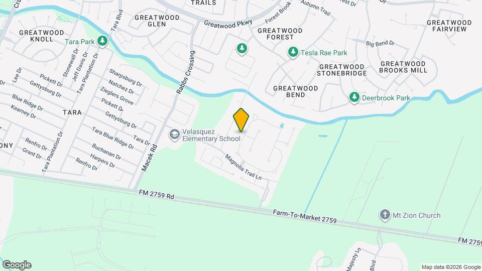 7706 Mesquite Hill Ln Map and Location Details