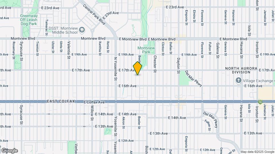 1645 Beeler St Map and Location Details