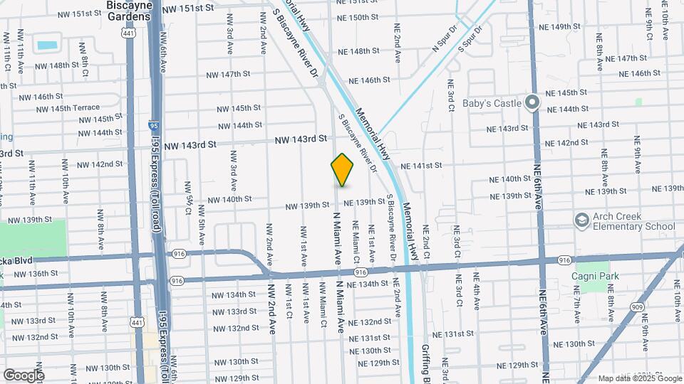 13945 N Miami Ave Map and Location Details