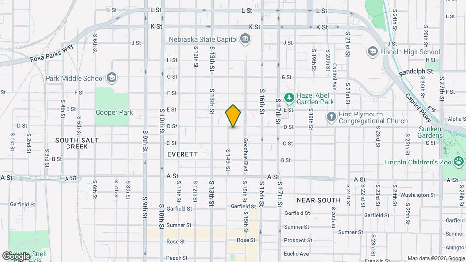 1411 D St Map and Location Details