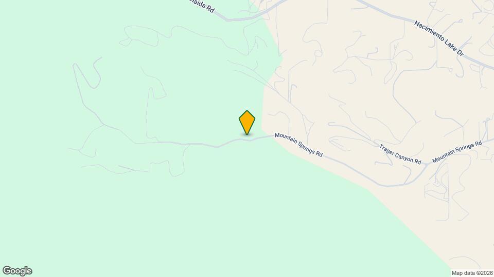 1970 Mountain Springs Rd Map and Location Details