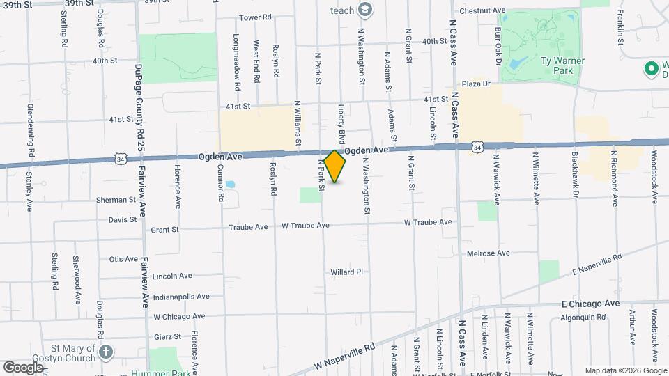 519 N Park St Map and Location Details