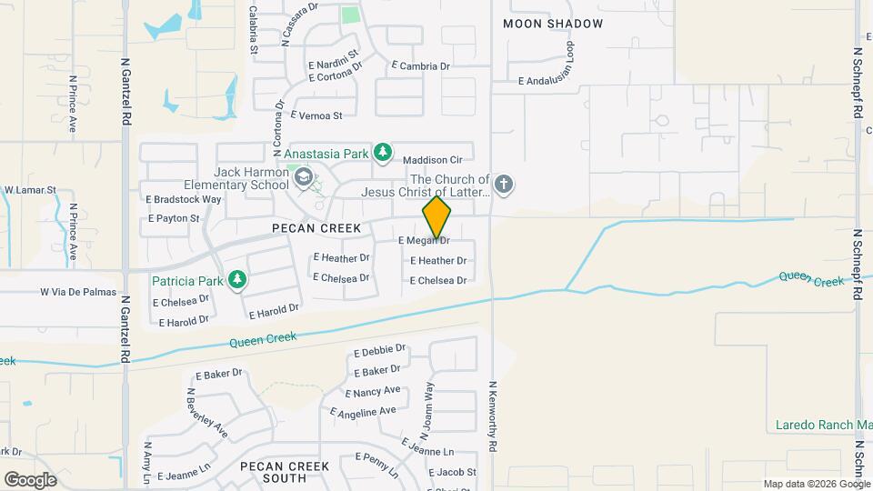 1593 E Megan Dr Map and Location Details